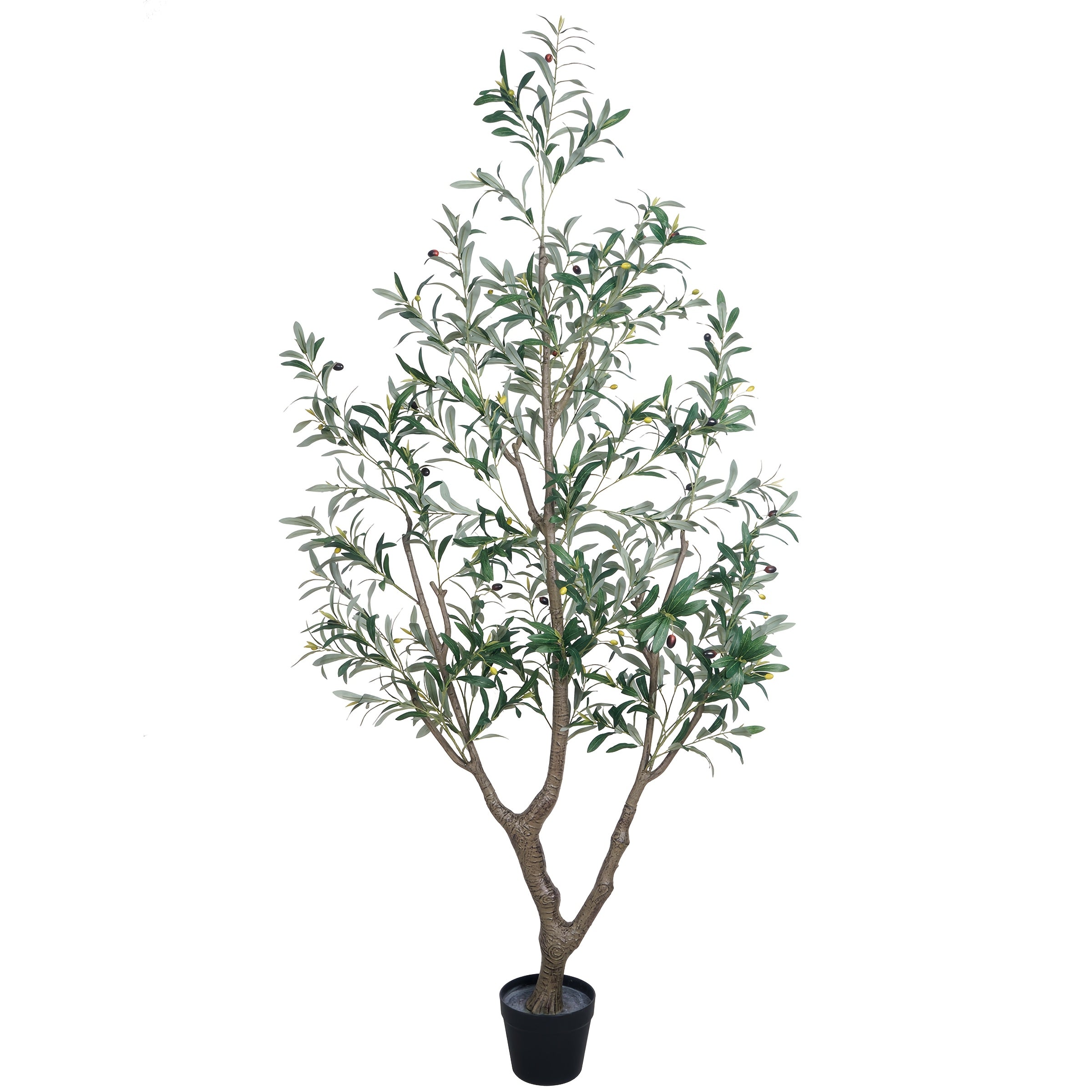 Outdoor Artificial Olive Trees Available in Heights of 6, 7, Or 8 Feet, Complete with a Nursery Planter. These Realistic Faux Olive Trees Feature Between 860 And 1530 Leaves, Are Easy to Assemble And Maintain, And Make Great Decorations for Homes