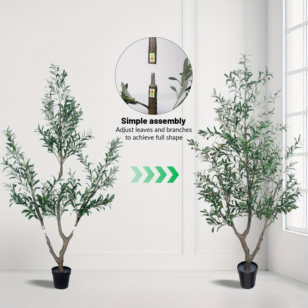 Outdoor Artificial Olive Trees Available in Heights of 6, 7, Or 8 Feet, Complete with a Nursery Planter. These Realistic Faux Olive Trees Feature Between 860 And 1530 Leaves, Are Easy to Assemble And Maintain, And Make Great Decorations for Homes
